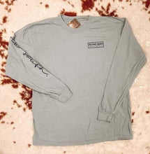 picture 2 front of mens Smoked Long Sleeve Tee | Granite