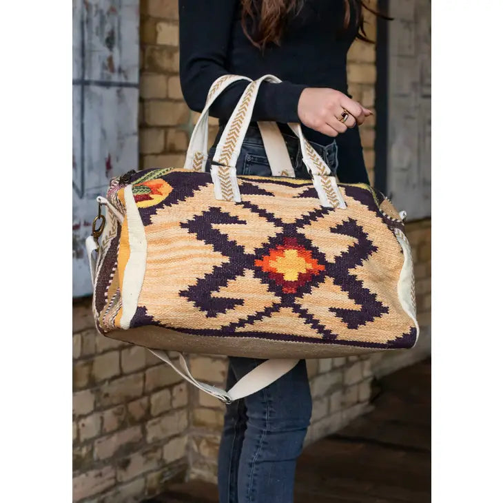 picture 2 tan Aztec Weekender Bag