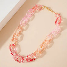 picture 2 Splatter Chain Link Necklace | Pink