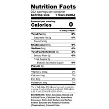 picture 2 nutrition facts of the Skinny Syrups 